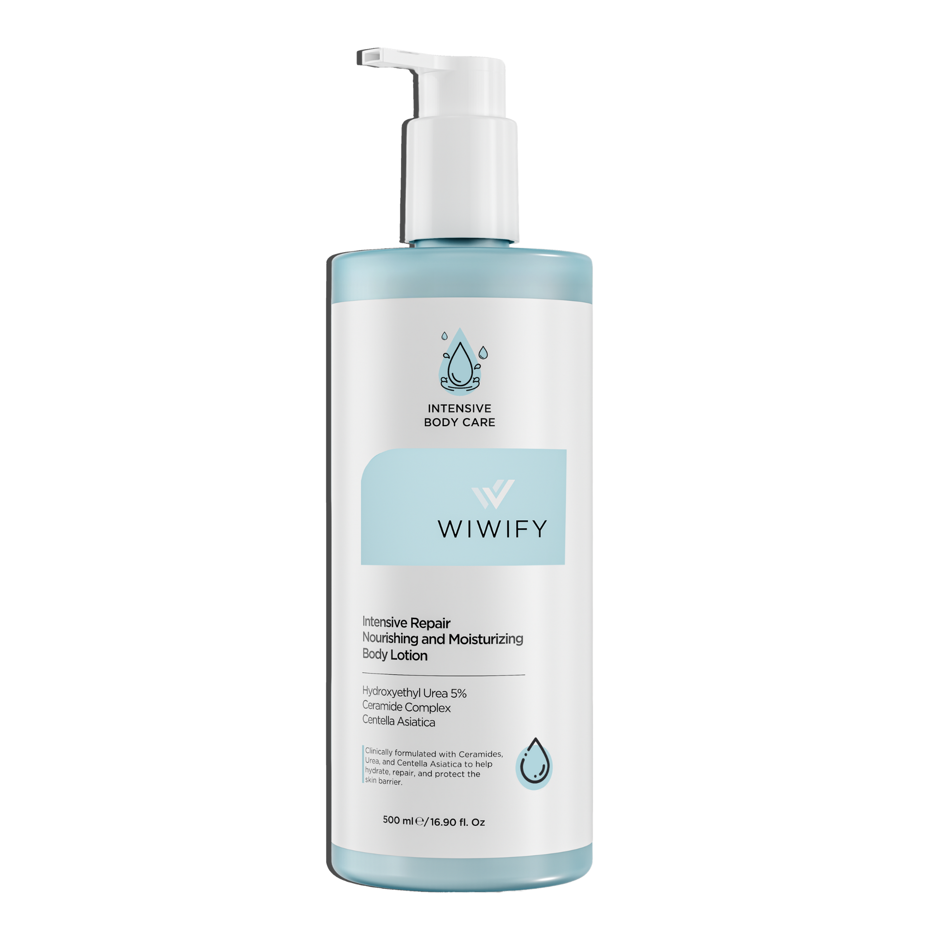 Yoğun Nemlendirici ve Onarıcı Vücut Kremi %5 Urea + Ceramide 500 ml | Wiwify