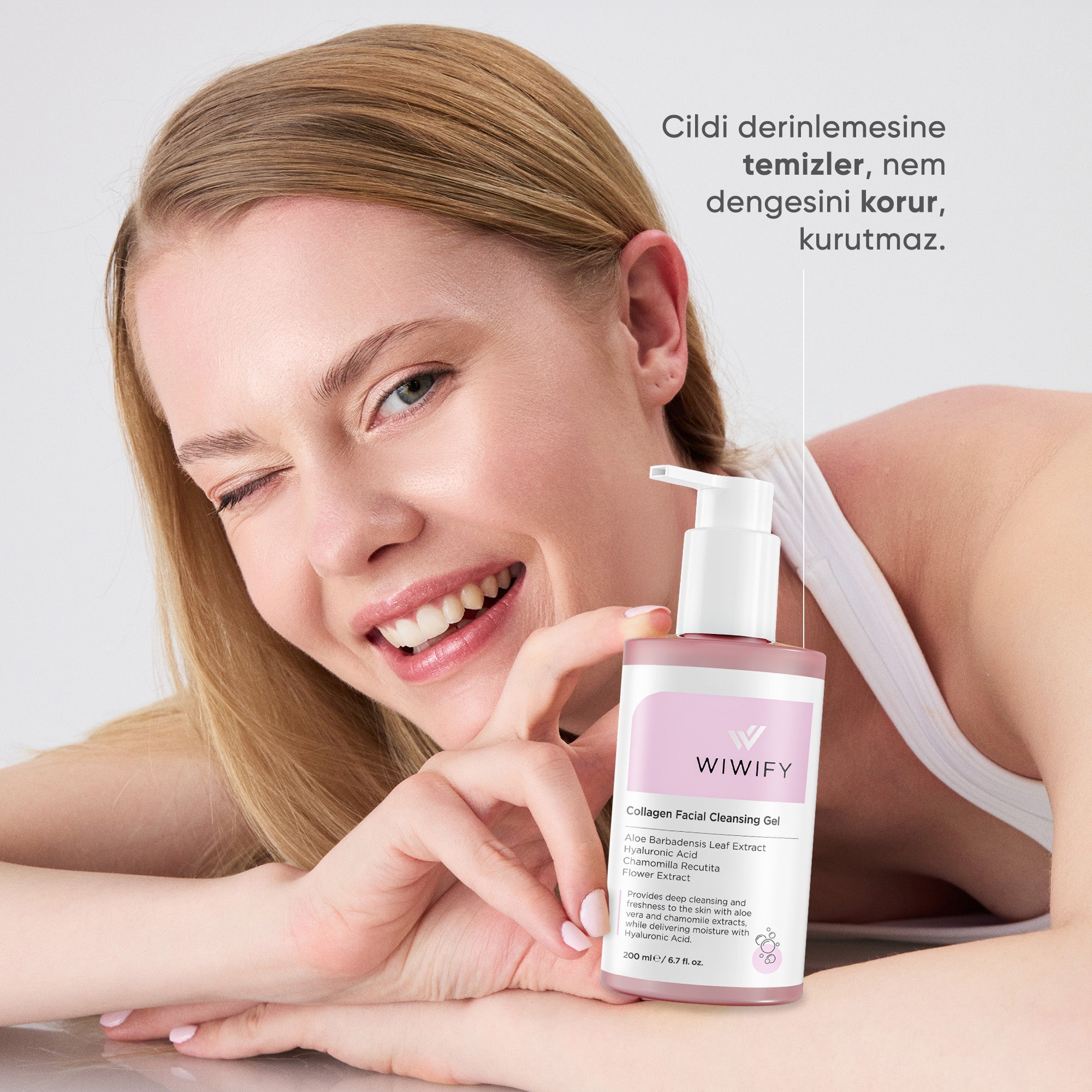 Aloe Vera ve Papatya Özlü, Arındırıcı Yüz Temizleme Jeli 500 ml